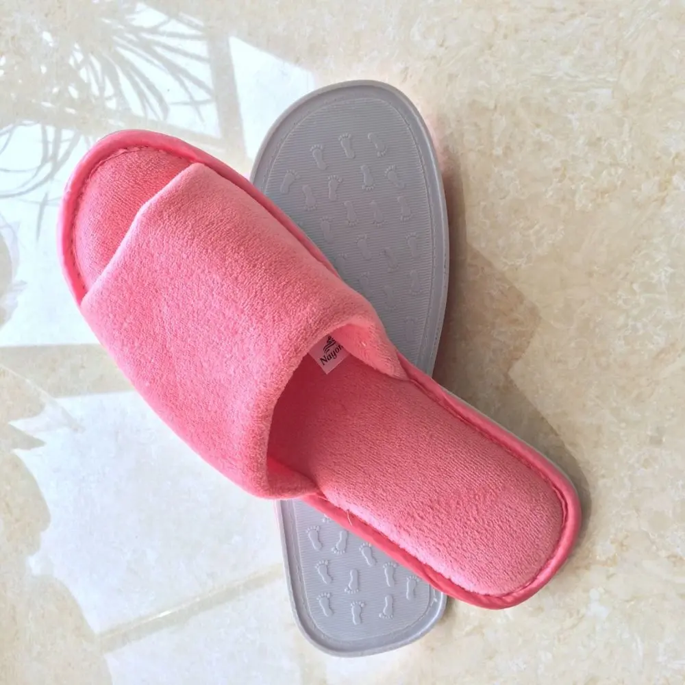 Customized hotel washable velour slipper