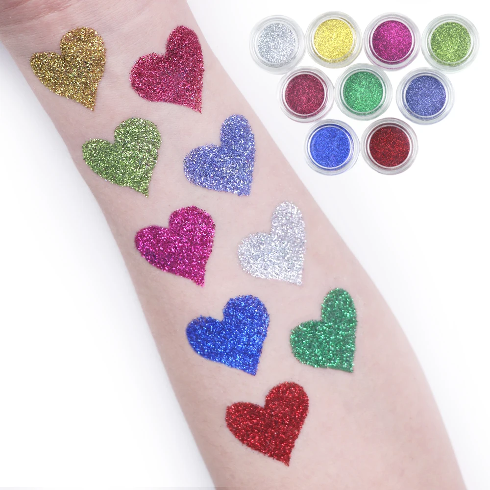 GP High quality wholesale Glitter Powder Non-Toxic Eco-Friendly cellulose Biodegradable Fine Glitter for Makeup Festival Parties