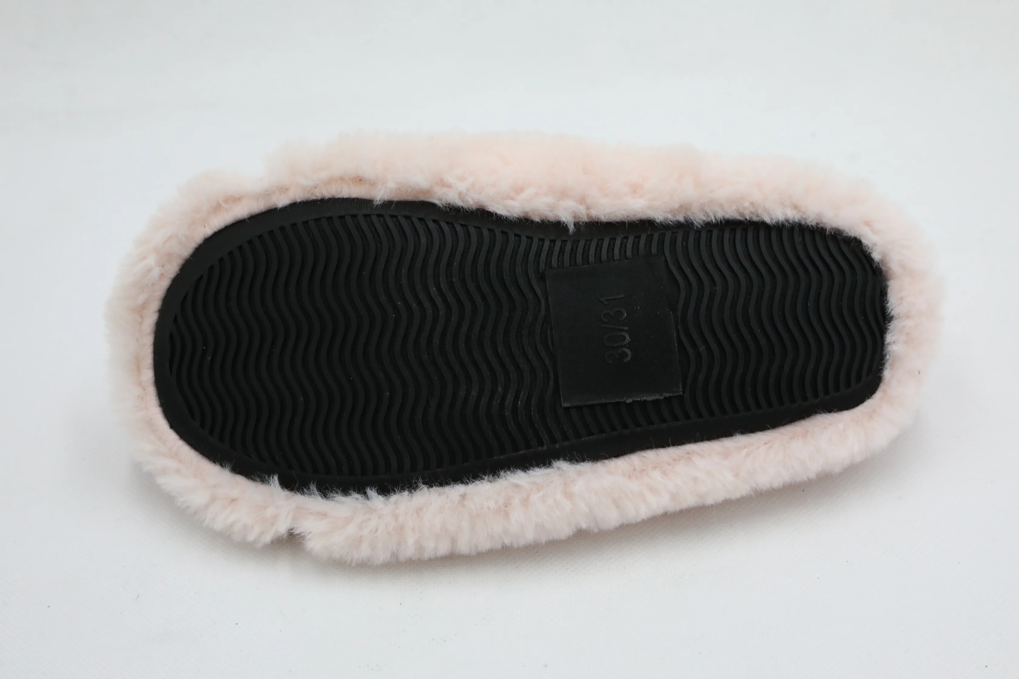 
pompon fluffy indoor slippers plush pink girls ballerina shoes 