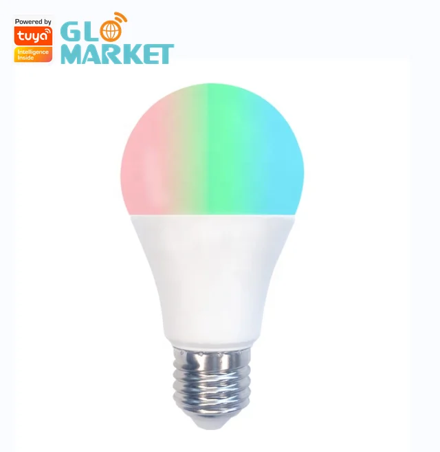 Glomarket E27 E26 B22 Smart Bulb Smart Life Rechargeable Tuya Smart Multicolor Phone Remote APP Control Smart Dimming Light Bulb