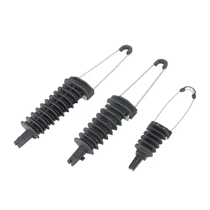 Factory Supply FTTH Fiber Optic Drop Cable Clamp for 4G 3G & GPRS Networks