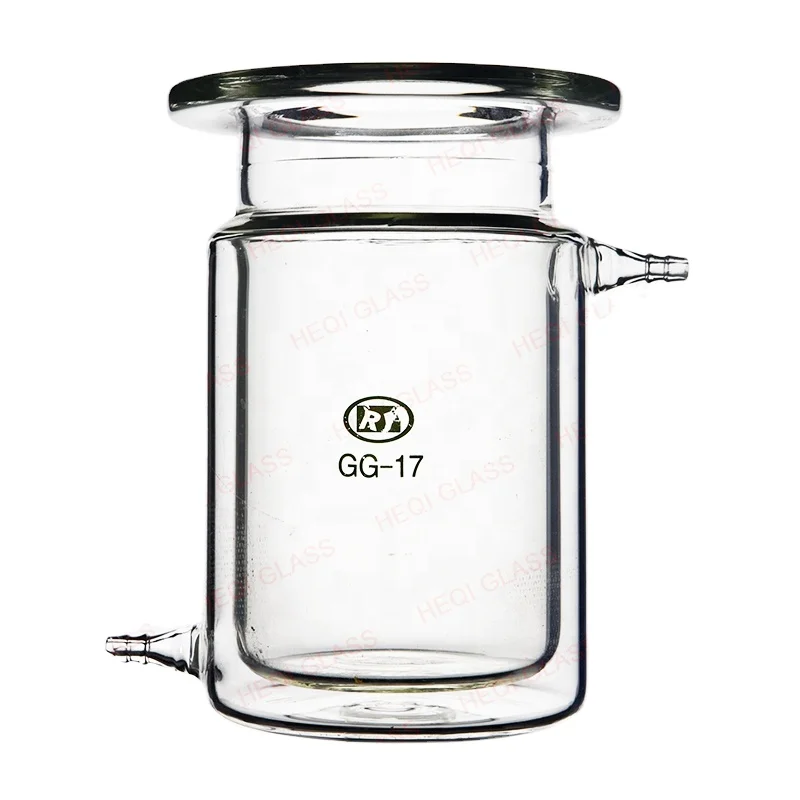 Лабораторная реакционная колба в форме бочонка с покрытием из стекла