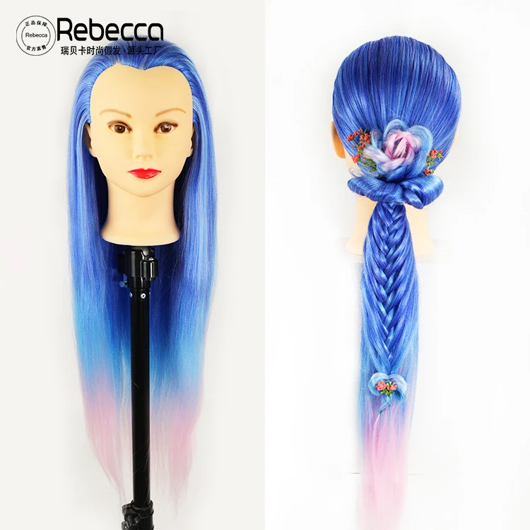 cheap high quality premium fiber styrofoam 3 layer lash afro Synthetic hair dark skin training mannequin head with shoulders