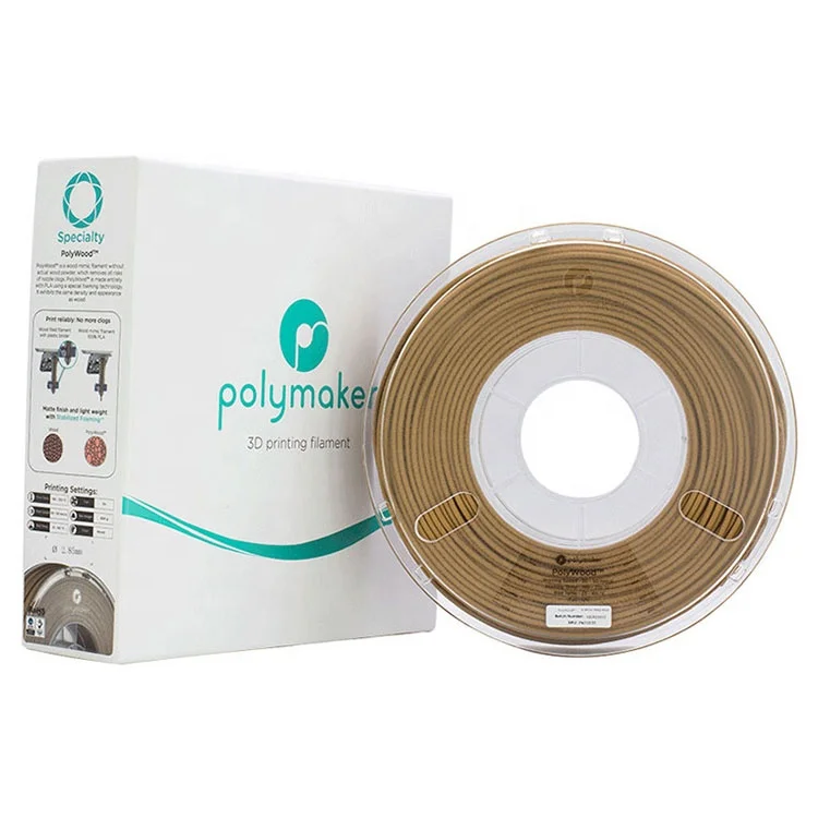 Лидер продаж, нить с эффектом древесины, индивидуальный легкий вес, 0,6 кг/2,85 мм/1,75 мм, нить PLA для 3D-принтера из легкого поли дерева