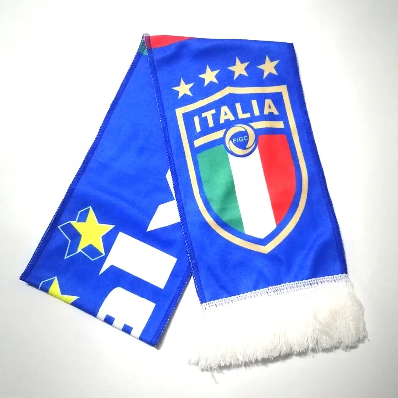 National Soccer High-Definition printed football scarf manufacturer polyester fans scarf with custom logo
