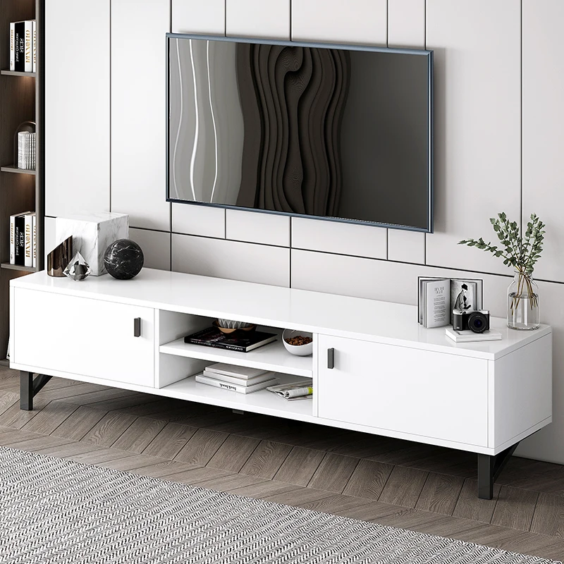Modern design wooden tv cabinet with showcase for Living Room Furniture