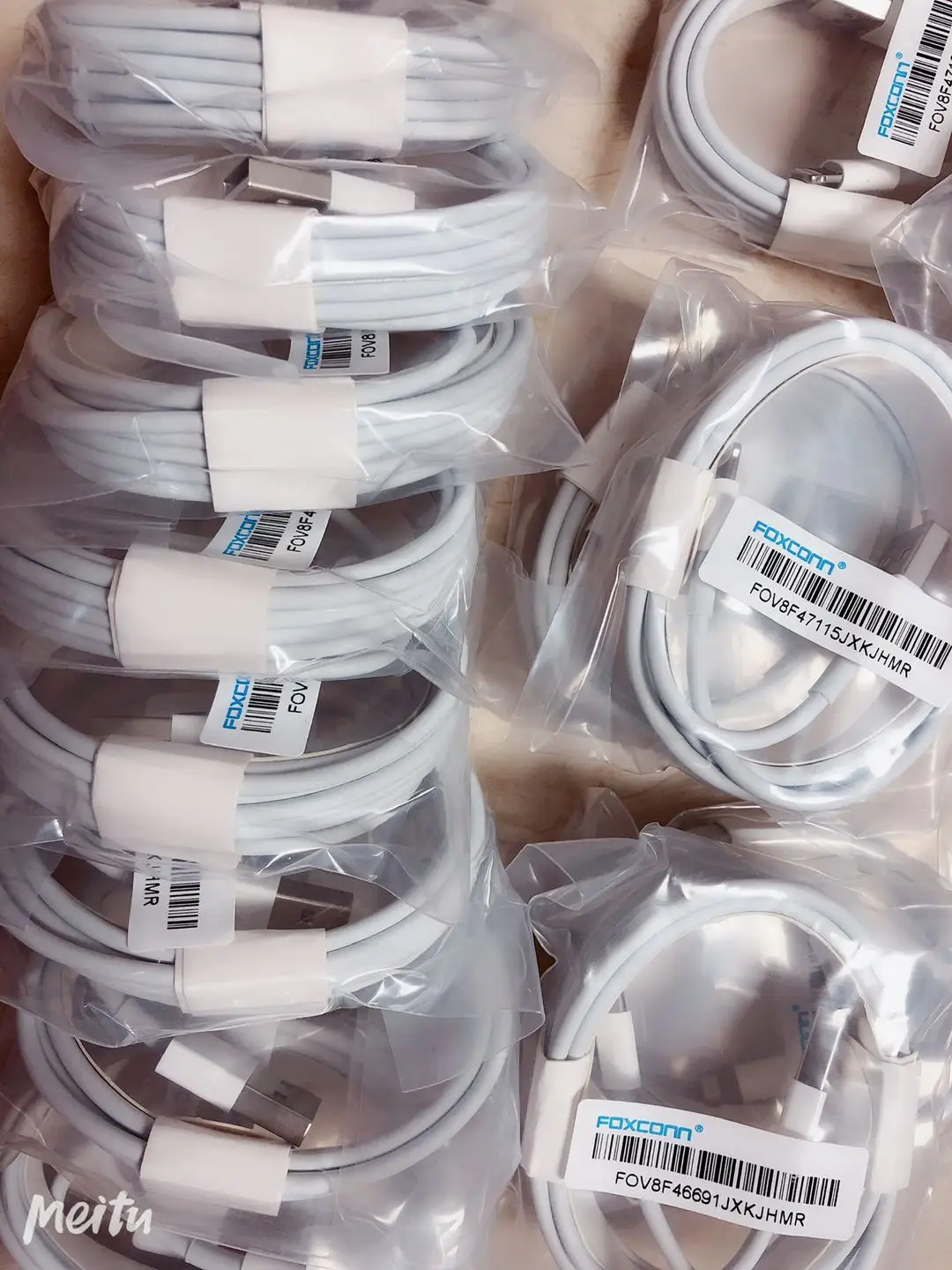  100% кабель Foxconn 1 м 2 чип E75 оригинальное качество А USB-кабель для зарядки iPhone высокоскоростной зарядного устройства