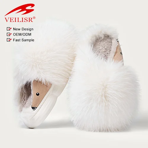 Cute Hedgehog Women Cute Wholesale Animal Plush Fluffy Fuzzy Slippers Soft Plush House Shoes Home Slippers For Women