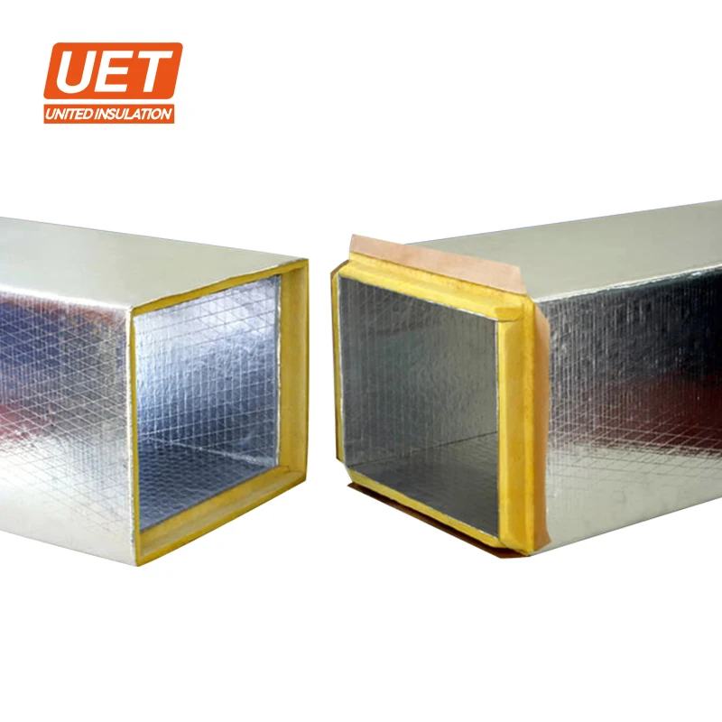 UET High quality aluminum foil air ducting with pe foam insulation products,fiberglass duct insulation wrap
