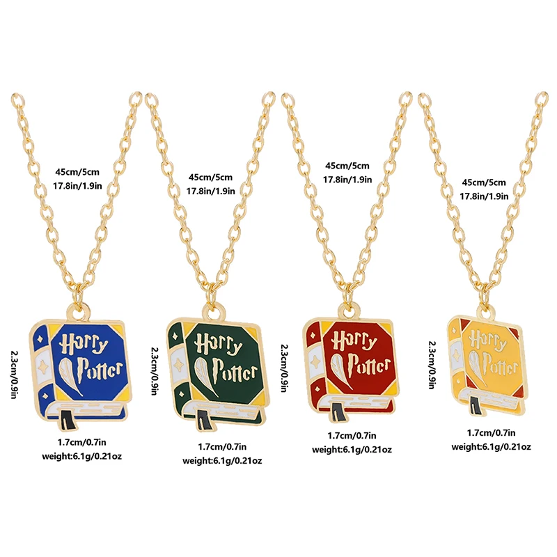 Fine Jewelry Necklaces Wholesale Potter Magic Book Necklace Related Novels Design Pendant Hot Sale Movie Accessories