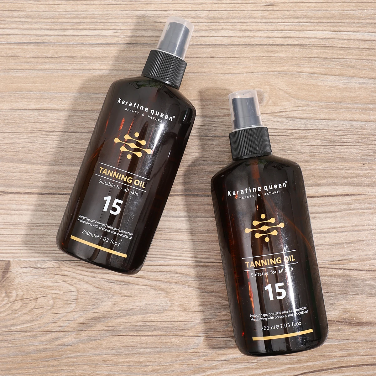 Professional Multiple Fragrances Natural Beauty Tanning oil Organic Sunless Self shimmer tanning oil