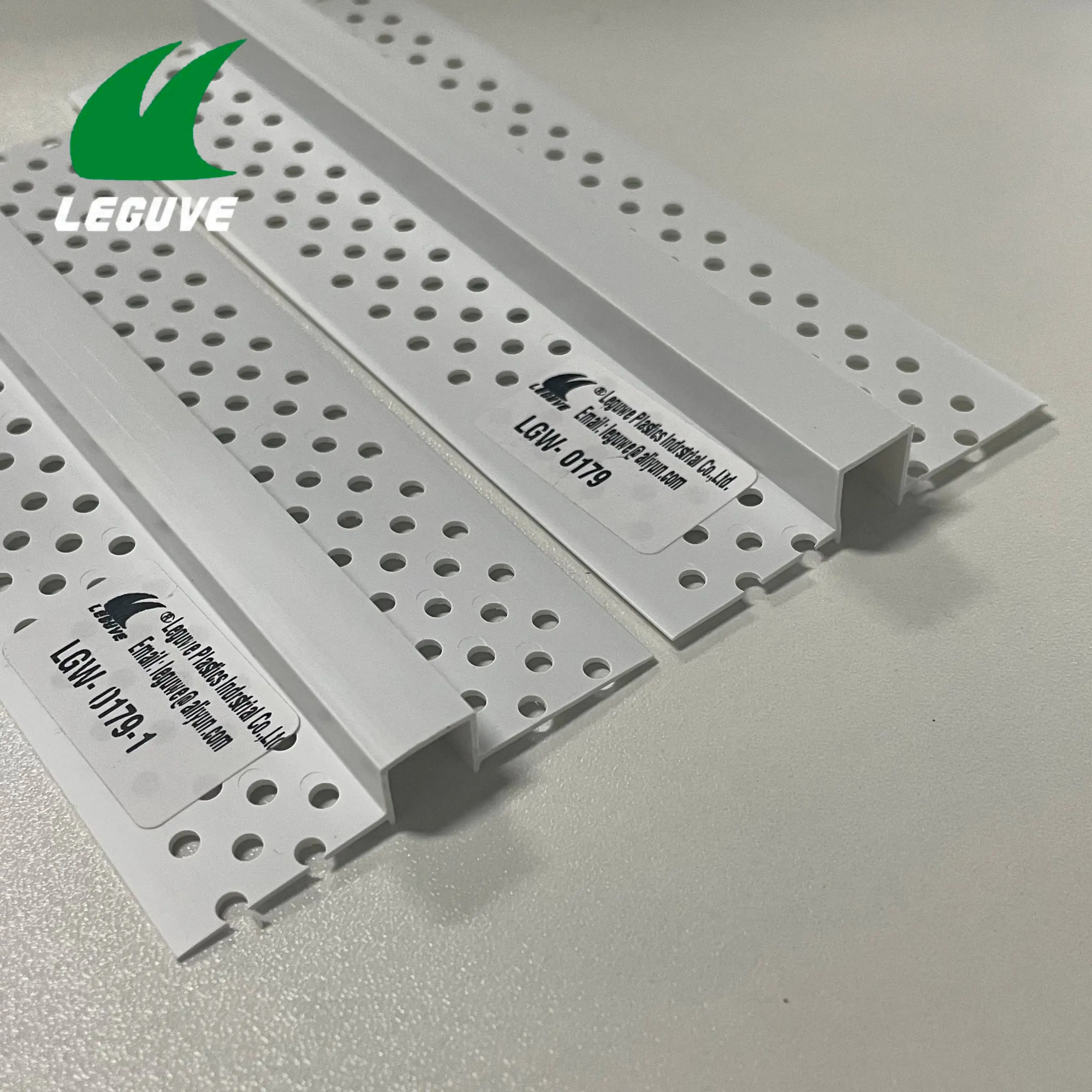 Leguwe Reliable and Durable PVC Building Profile Plastic Ceramic Corner Trim for Marble Edge Decoration