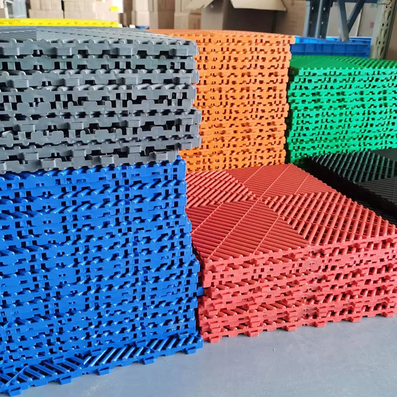 Wholesale 400*400*18mm Anti Slip Pp Interlocking Garage Floor Tiles/Removable Plastic Interlocking Floor Mats For Car Wash