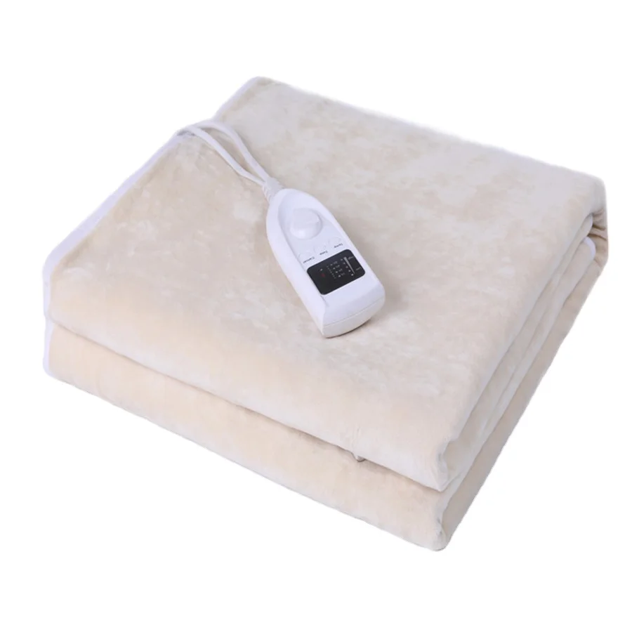 Flannel Fleece Electric Heated blanket, heating blanket switch
