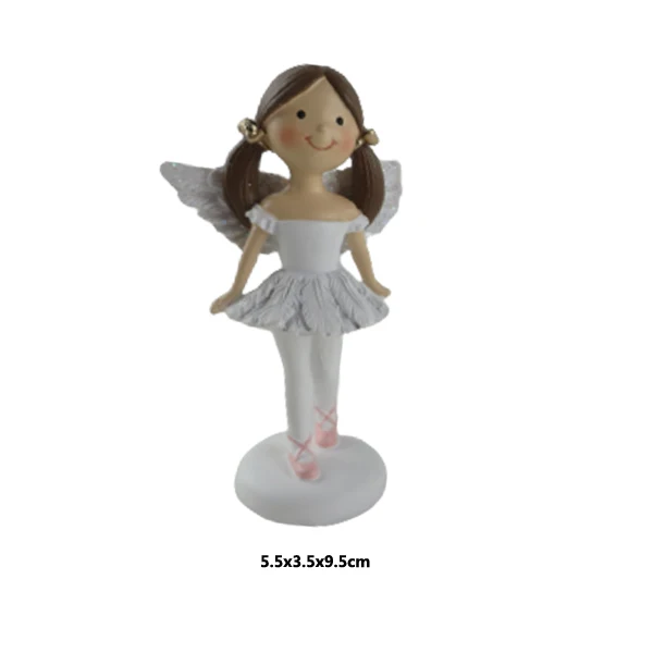 Милый мультяшный ангел креативные настольные полимерные подарки для девочки полирезиновая фигурка ангела домашнего декора