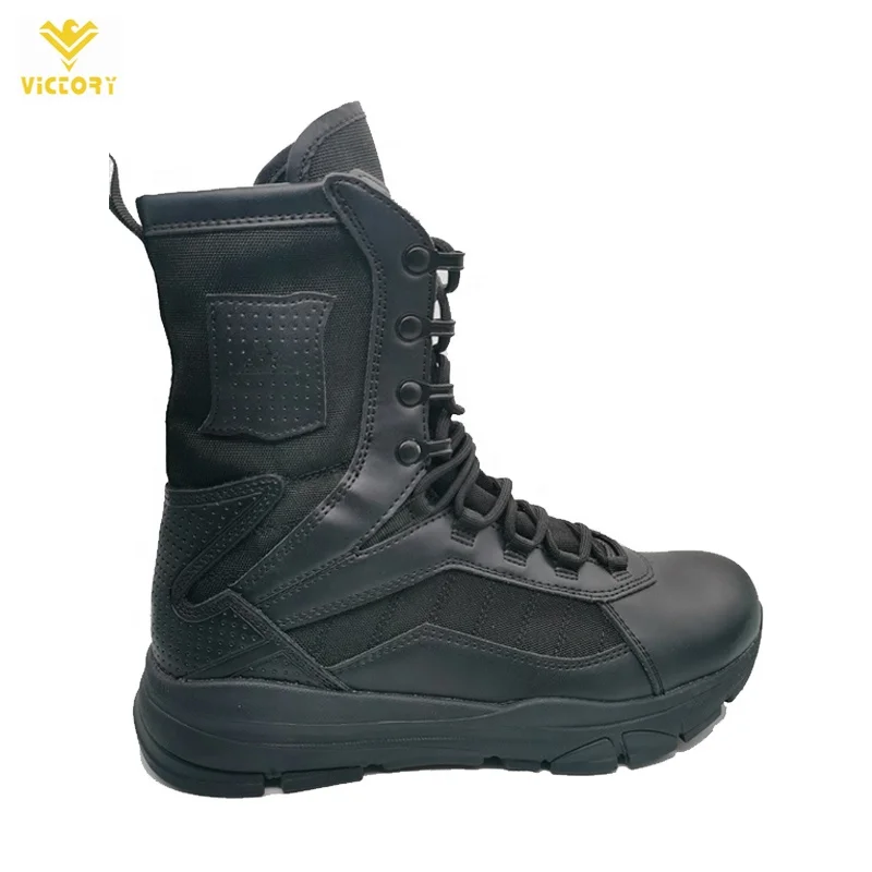Tactical boots with side zip shoes for hiking,combat lightweight and breathable hiking shoes use combat