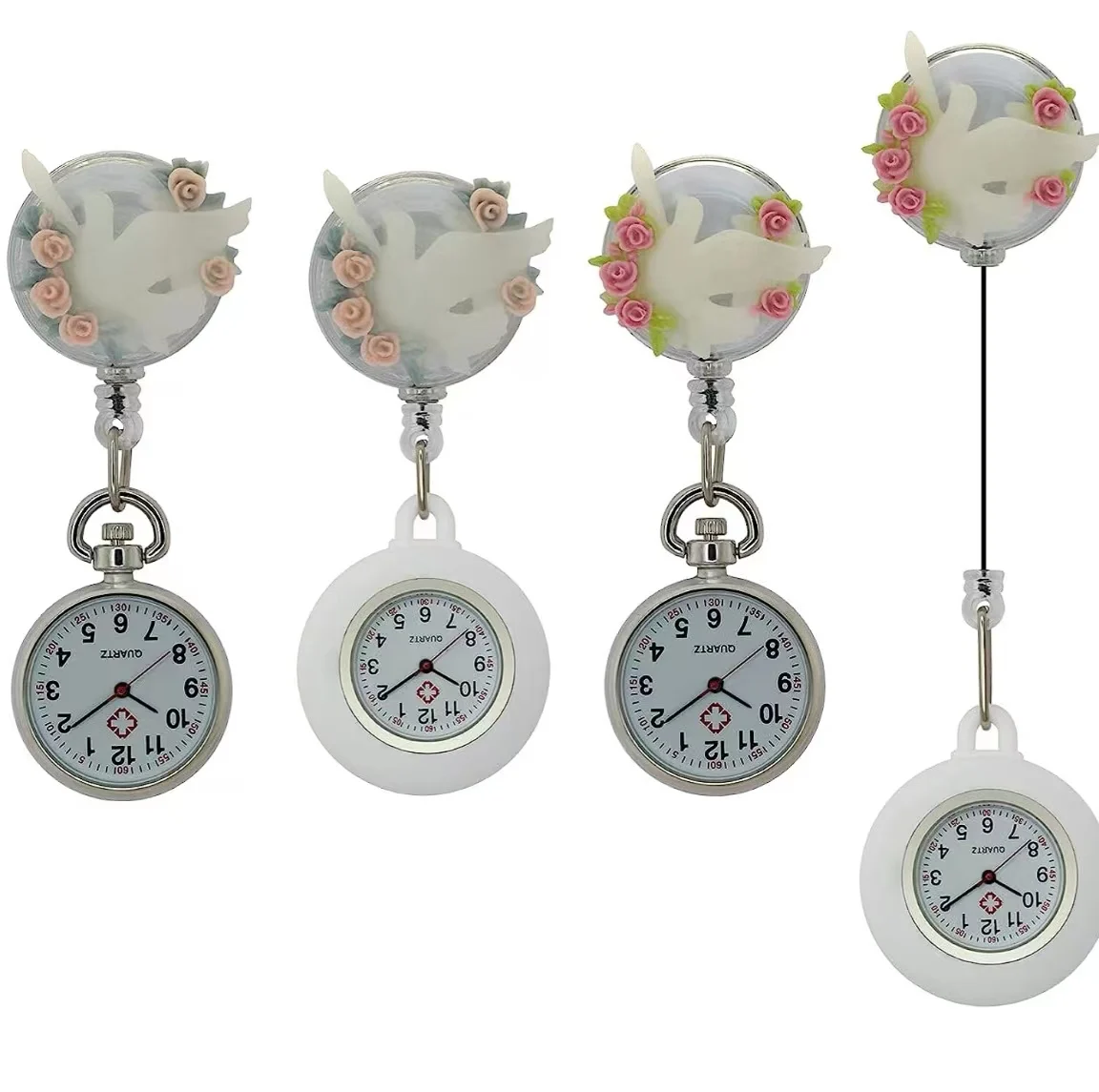 Badge holder Retractable For Nurse Doctor Gift Badge reel Pocket watch Stopwatch Nurse Accessories