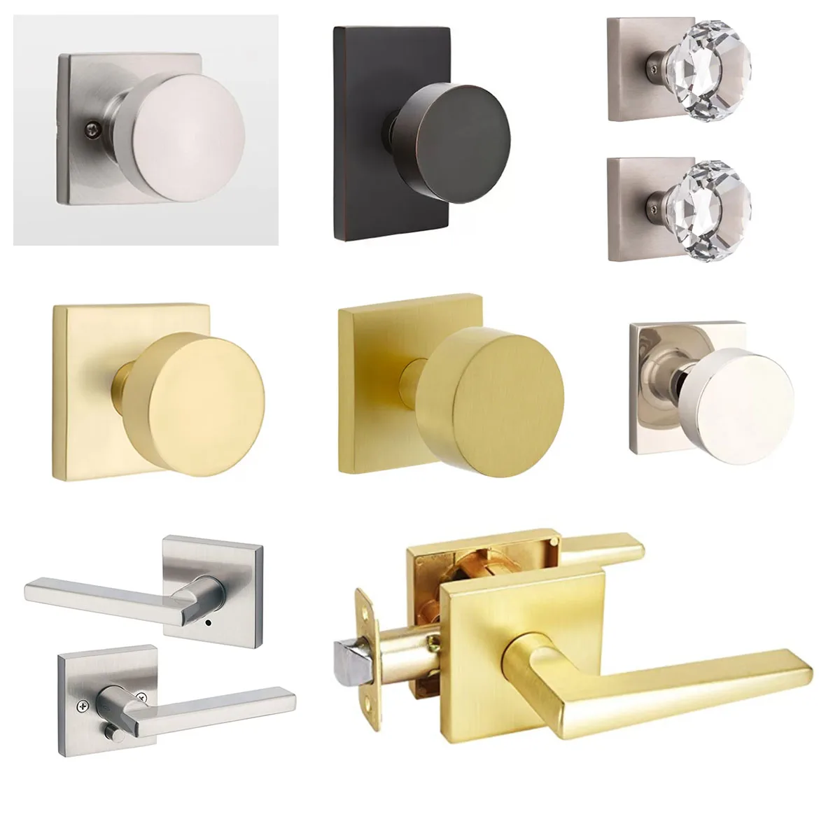 zinc alloy fashion door knob locks modern design fancy door knob magnetic door knob
