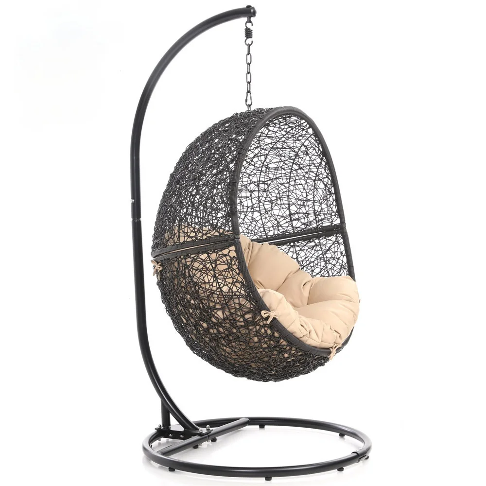 
Outdoor Furniture Single Double Seat Garden Furniture Rattan Hanging Egg Chair rattan Patio Swings 