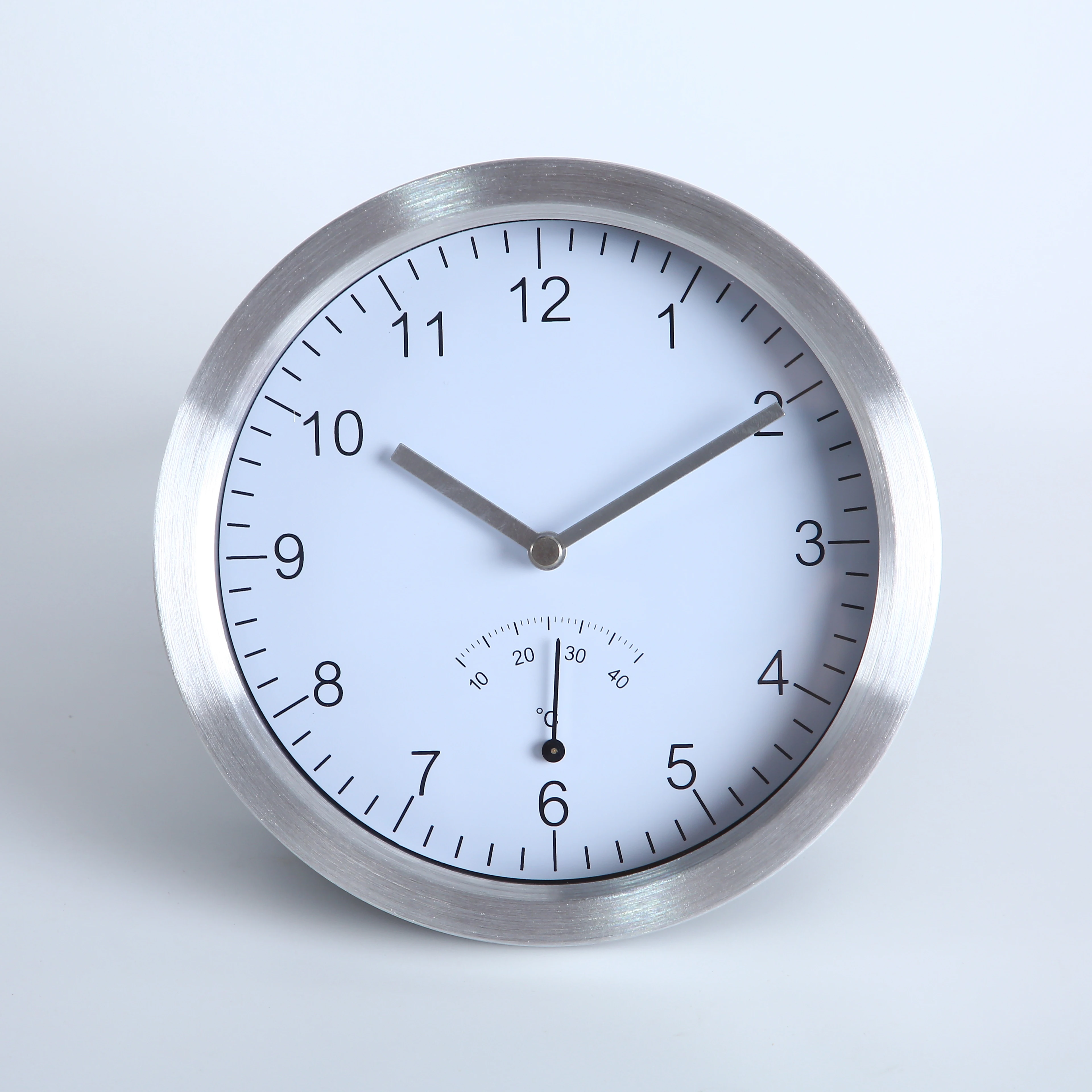 Настенные часы с 4 присосками для душа и ванной с алюминиевой рамой