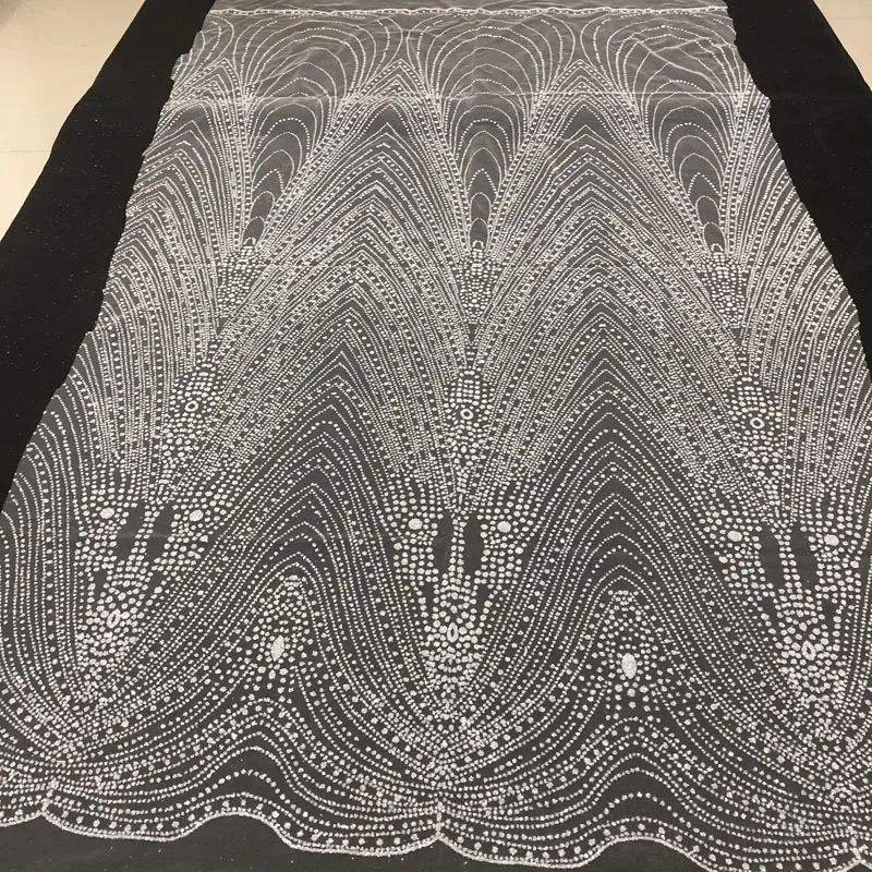Luxury bridal lace fabric african fabric french tulle lace fabric 2019 wedding