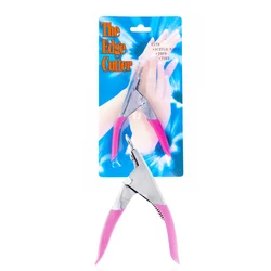 Logo custom false tips edge cuticle acrylic nail cutter for nail art