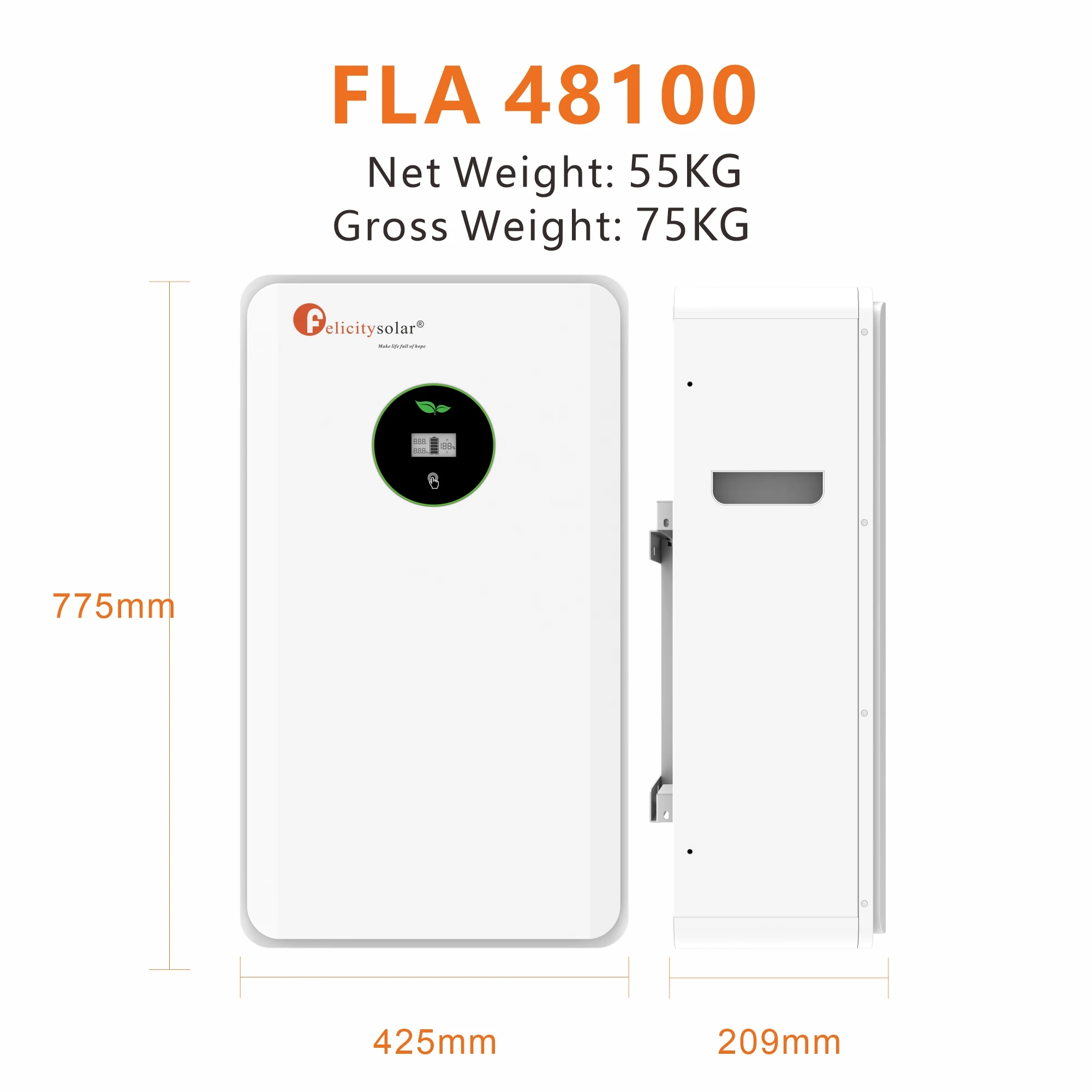 felicity solar  lifepo4 cells litium battery solar 48v 100ah iron phosphate lithium ion battery