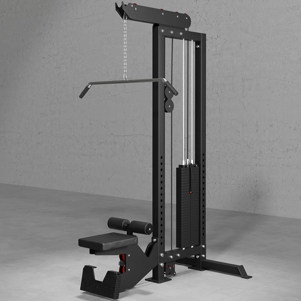 Commercial Gym Strength Lat Pulldown Low Row Machine High And Low Pull Station Trainer