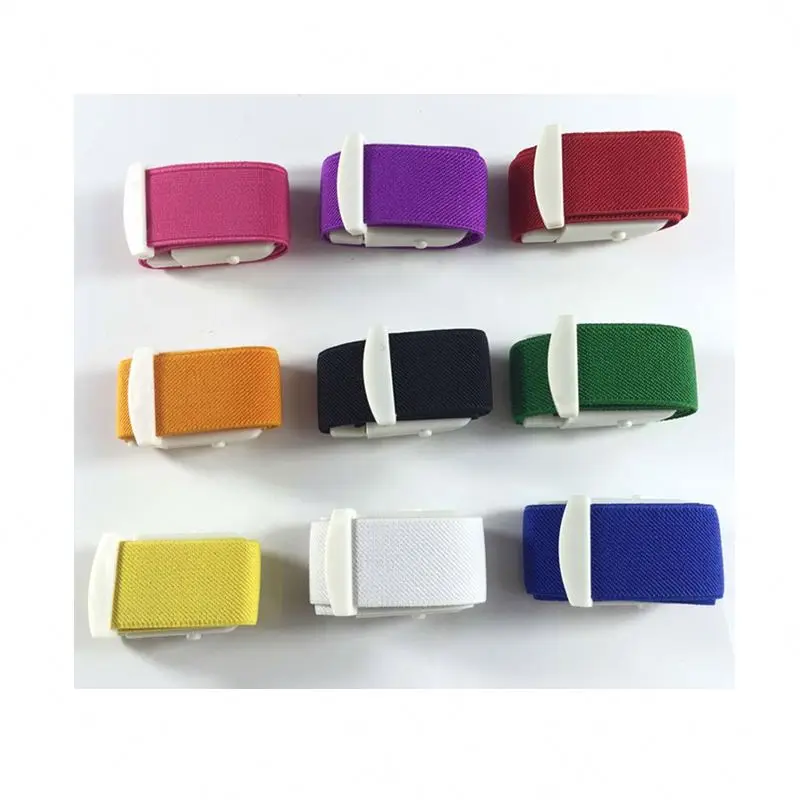 Eco-Friendly Elastic Band Car First Aid Kit Empty Medical Survival Pouch Colorful Tourniquet Buckle