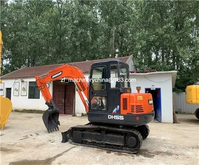 Used Excavator DOOSAN dh55 crawler mini excavator 5.5 ton korea original Mini Excavators for sale