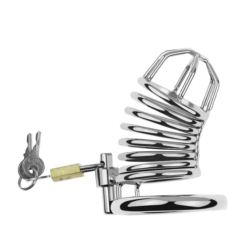 
stainless steel penis cage big cock sex toys SM BDSM bondage lock male chastity cock cage large cock cage for men 