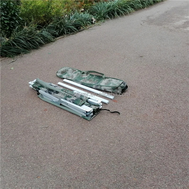 
Foldable aluminum and metal folding bed stretcher military bed army cot camping folding aluminum bed 