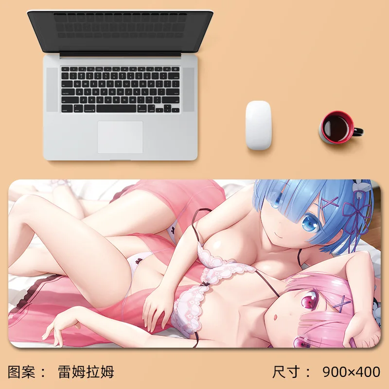 Customize Japan Anime Cartoon Cutr Sexy Girl Genshin Impact XXL Large Gaming Mouse Pad Keyboard Mat