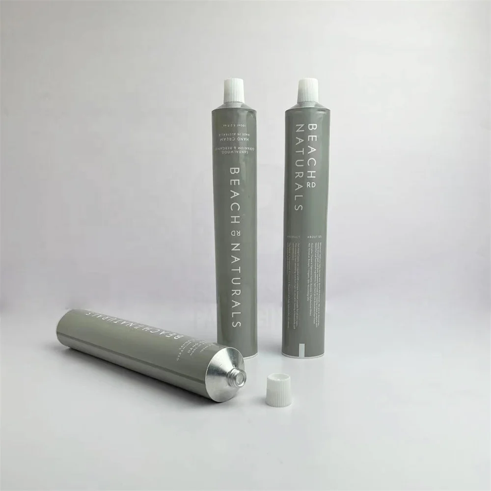 China eco friendly packaging tubes skin-care facial cream Aluminum Cosmetic tube in low price