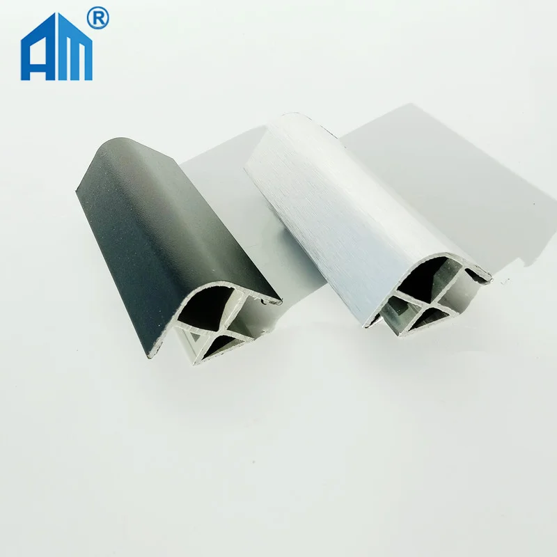 The most popular customized size waterproof pvc aluminum skirting board