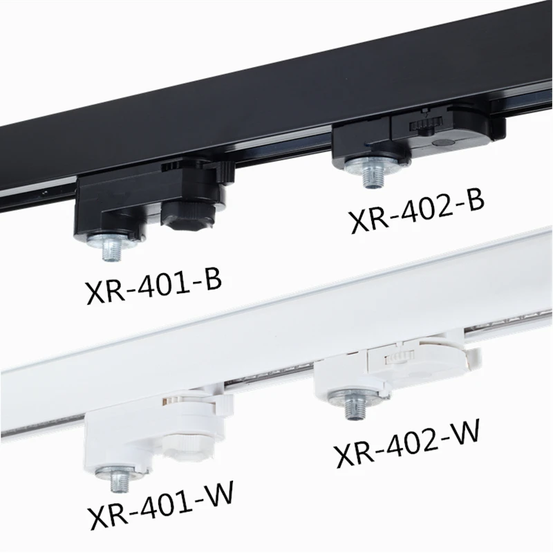 3 phases 4 wires track rail system led track adapter for 4 wires track light