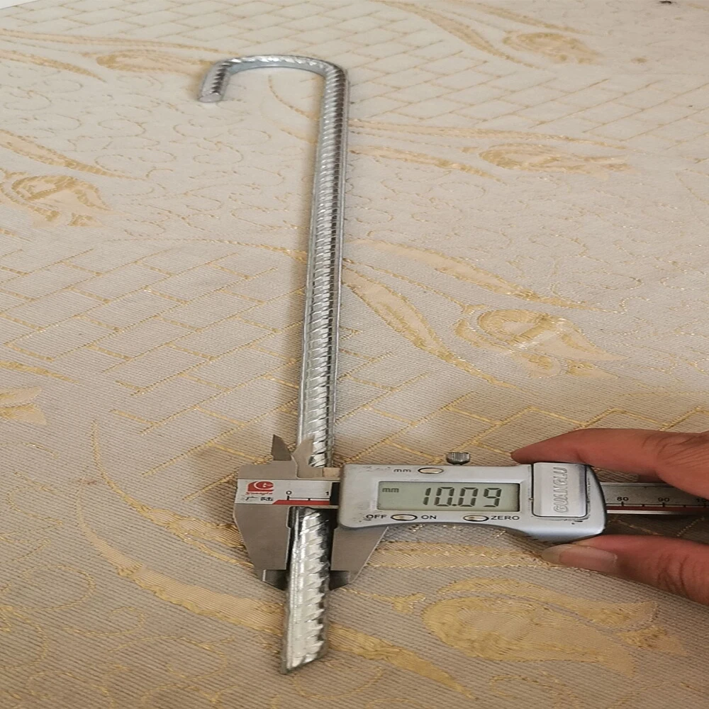 20 inch height Galvanized Steel J Hook Anchor Ground Stakes rebar stake peg For Dog Kennels
