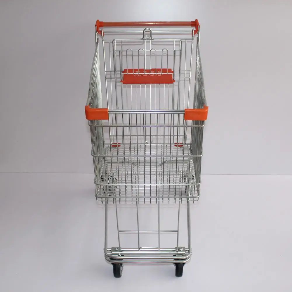 Hot Sell Shopping Carts on Wheels for Retail Stores Metal Shopping Cart Trolley