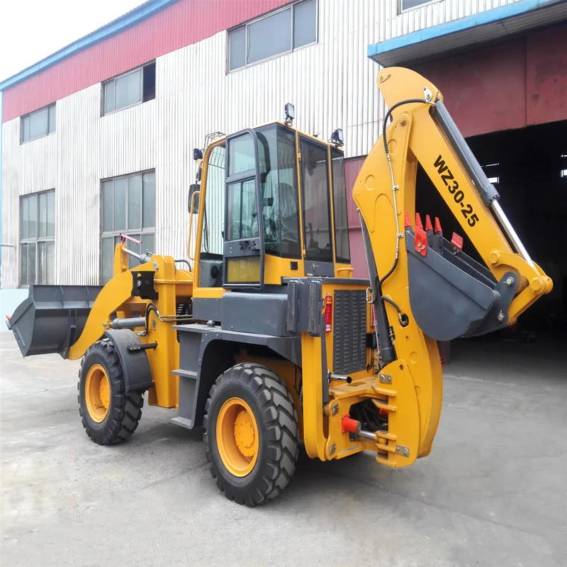 WZ30-25 2.5Ton китайский колесный погрузчик с обратной лопатой экскаватор для продажи Китай машина