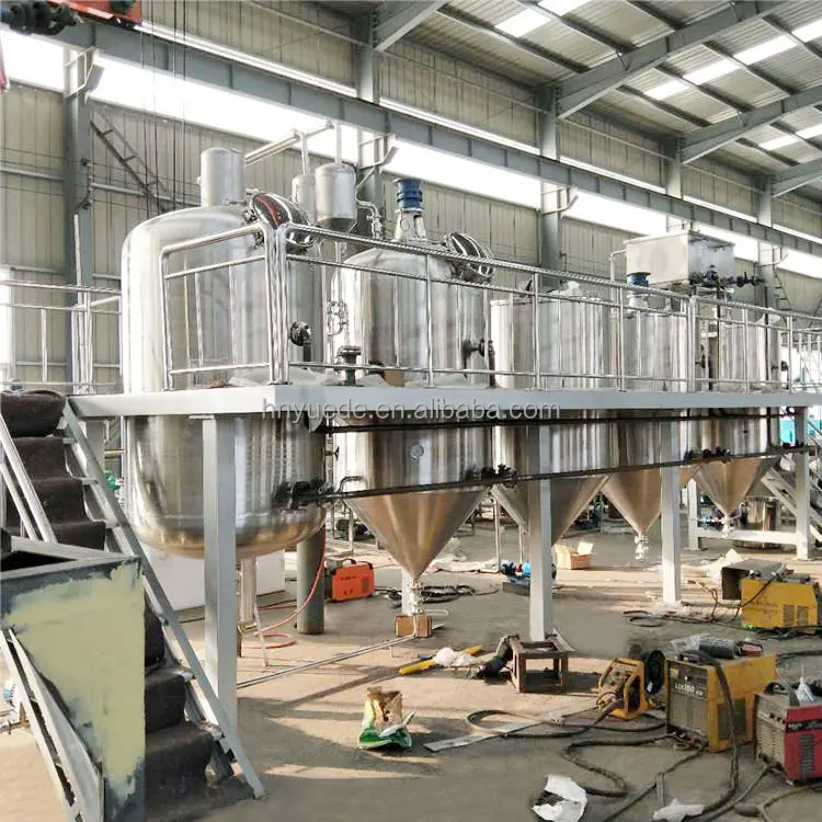 Soybean Canola Olive Sunflower Palm Oil Refining Equipment Mini Crude Oil Refinery For Sale