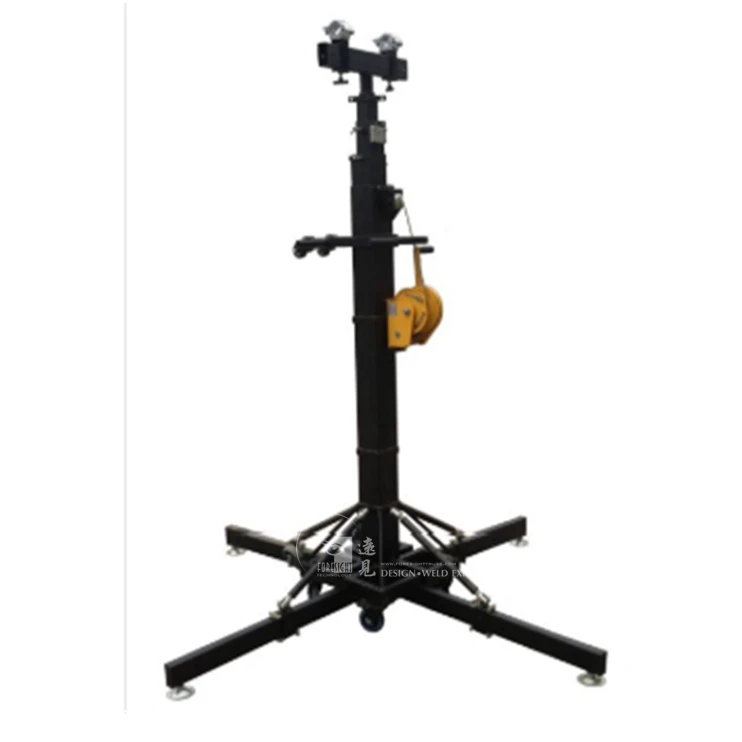 aluminum heavy duty crank lighting stand line array speaker truss lift tower truss crank stand