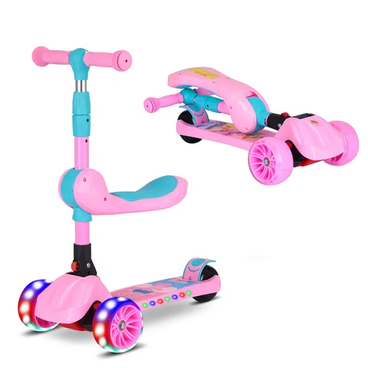 Wholesale Outdoor Toys kids scooter with led lights/easy folding new style kids scooter/ kids spray scooter
