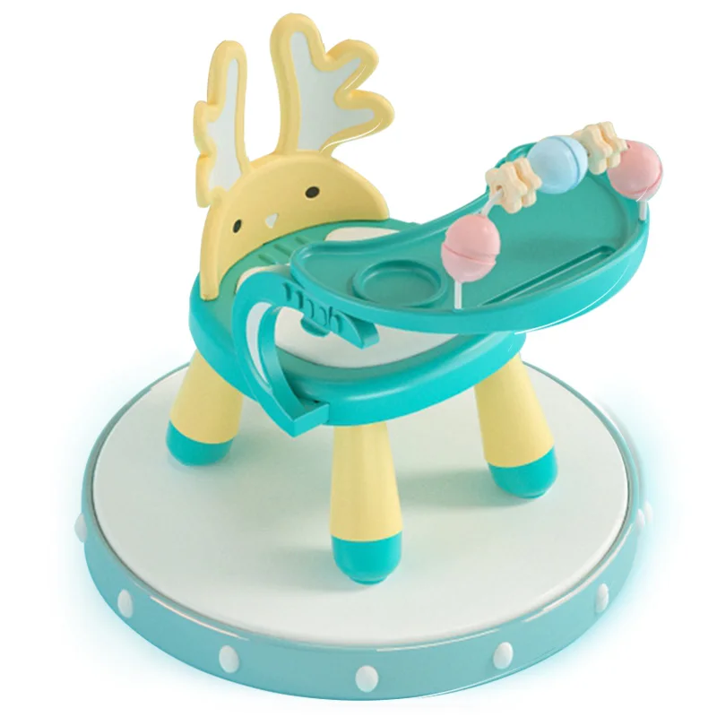 Portable Travel Baby Base 2-In-1 Booster Seat Toddler Dining High Chair Folding Baby Feeding Booster Seat For Dining Table