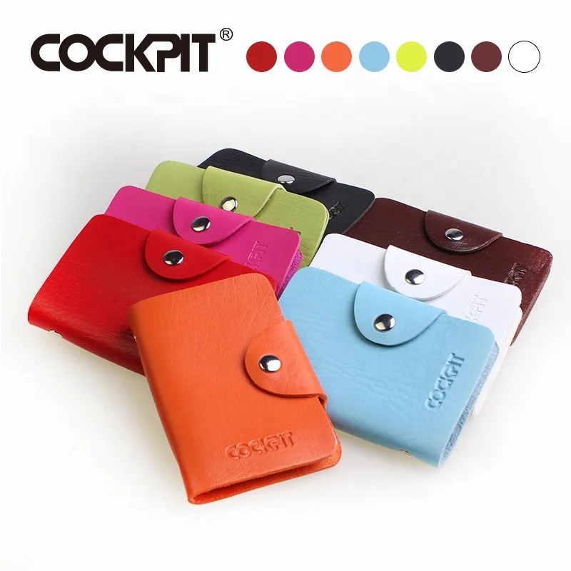 Business Card Holder Book PU Leather Business Card Binder Double Page 12/24Cards Holders Binder