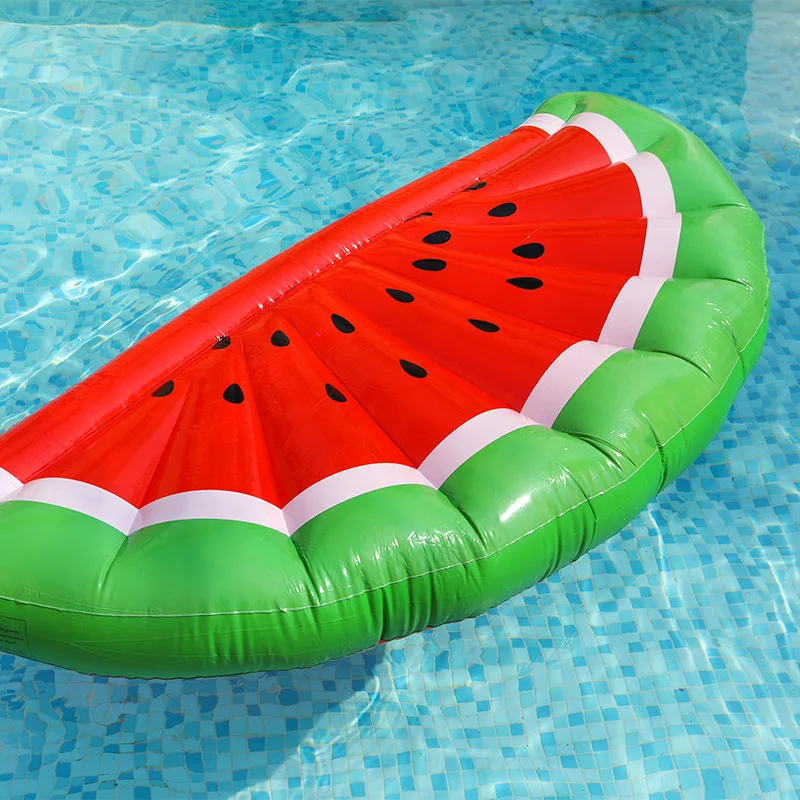Factory customized PVC safety large inflatable watermelon float funny water melon pool float plastic fruit swimming raft toys