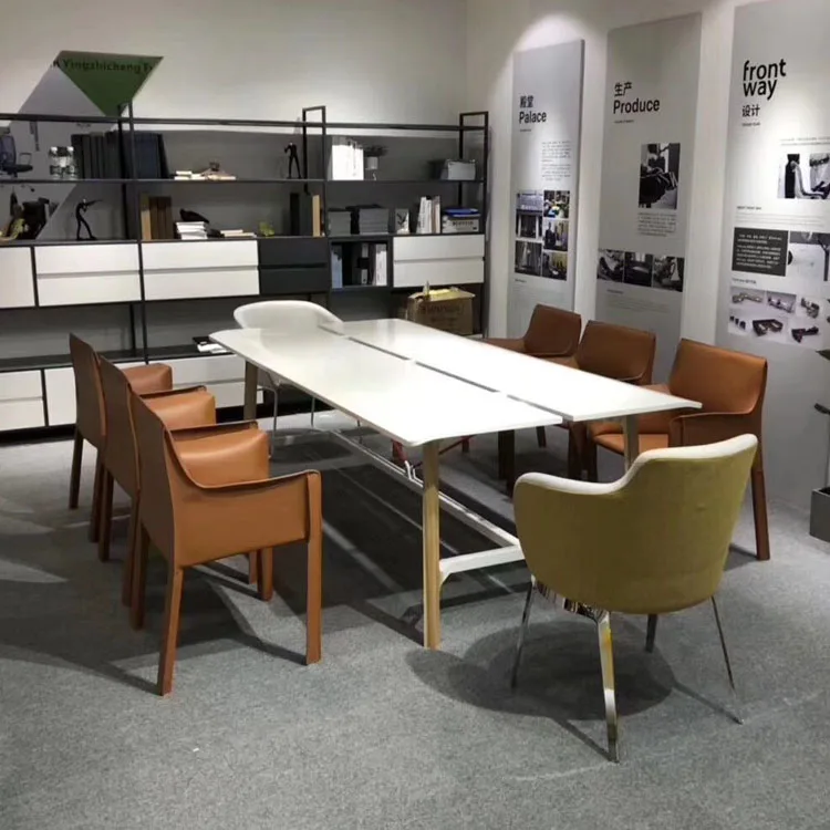 Office meeting table used Solid Wood Leg Meeting Conference Table Wood Luxury Discussion Table