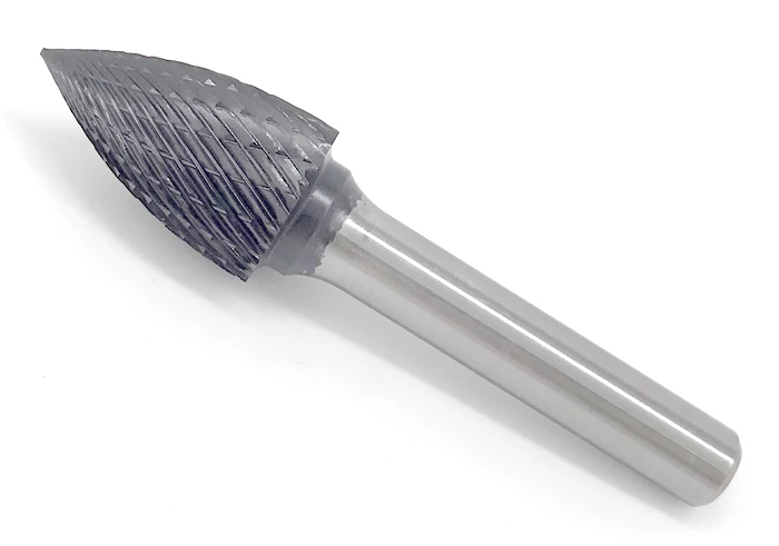 Customized G1625 nonferrous cut cbn carbide burr for aluminum