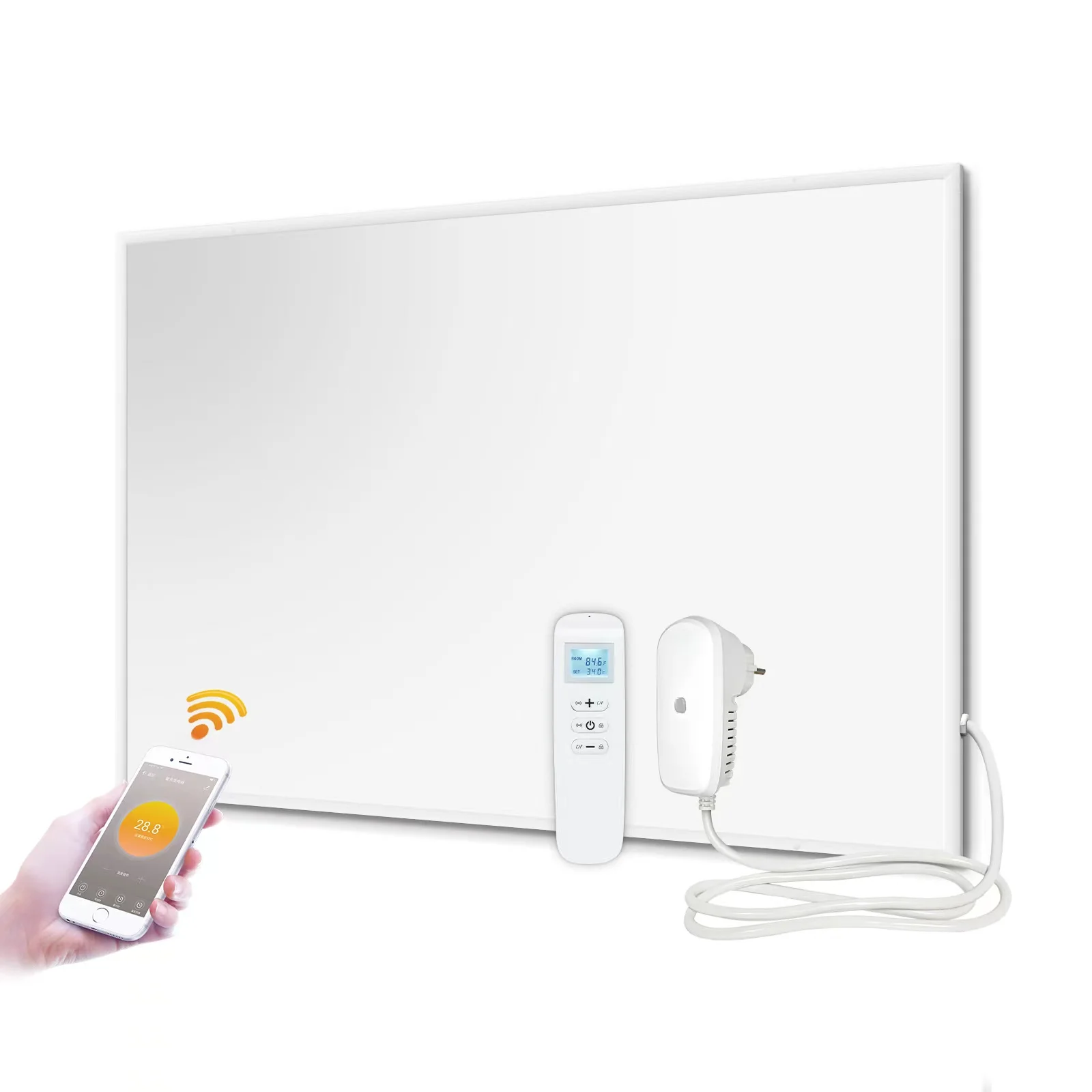 Far Infrared Heating Panel Heaters Pictures white low power smart wall mounted