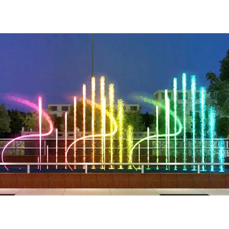 2024 popular stainless steel custom music water fountain small music fountain