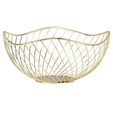 BSCI 2022 golden rose gold Fruit Basket